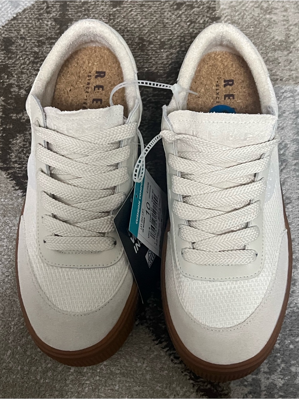 REEF LAY DAY LIFT SUEDE LACE-UP PLATFORM SNEAKERS, WOMEN